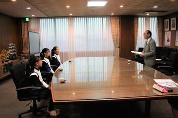 市長表敬訪問の様子