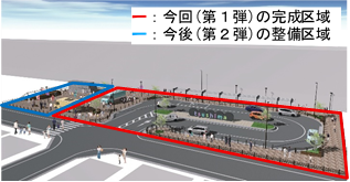 駅東側ロータリーイメージ1