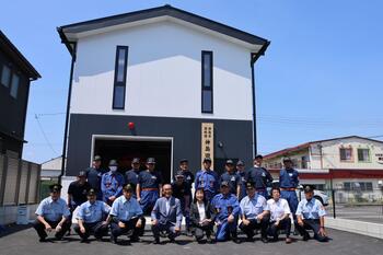 神島田分団車庫竣工式
