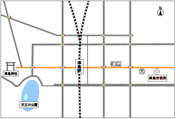 津島駅周辺地図